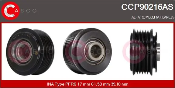Polea de alternador Stilo  hatchback (2001-2006) original desde 32,17 €