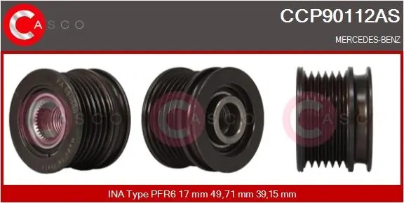 Rueda libre alternador  Mercedes C  (2001-2007)