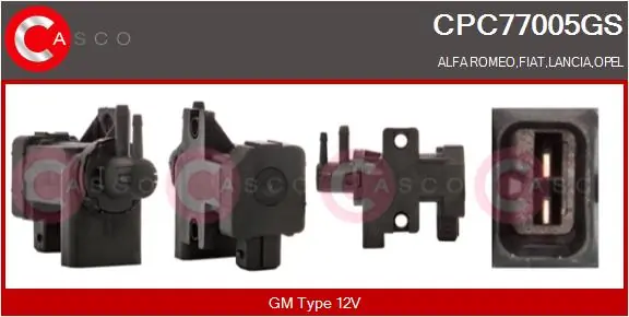 1612247280 Peugeot/Citroen Válvula solenoide de control de presión de sobrealimentación