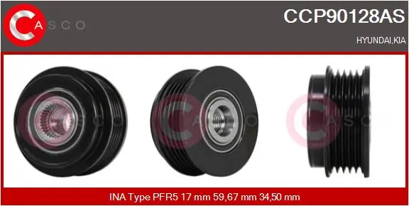 Polea de alternador Terracan  SUV (2001-2006) original desde 36,76 €