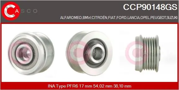 Precio del repuesto Polea de alternador Corsa  hatchback