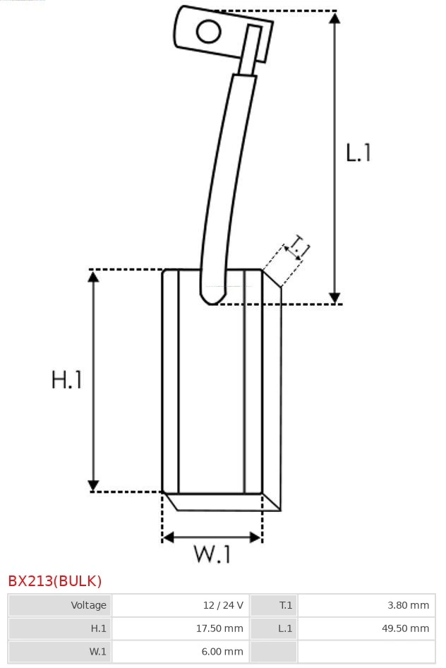 Escobillas alternador F515900010020 Fendt