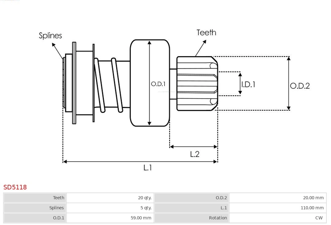 Comprar SD5118 As-pl Bendix