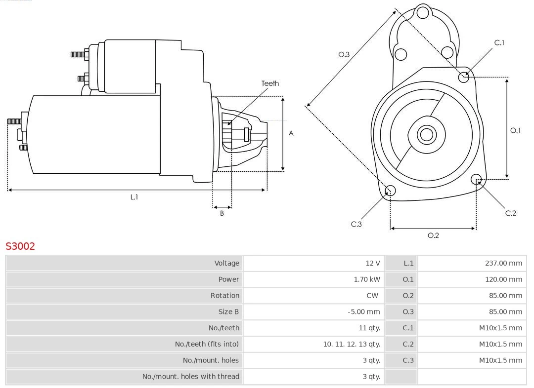 Motor de arranque Mitsubishi Galant 8 EA