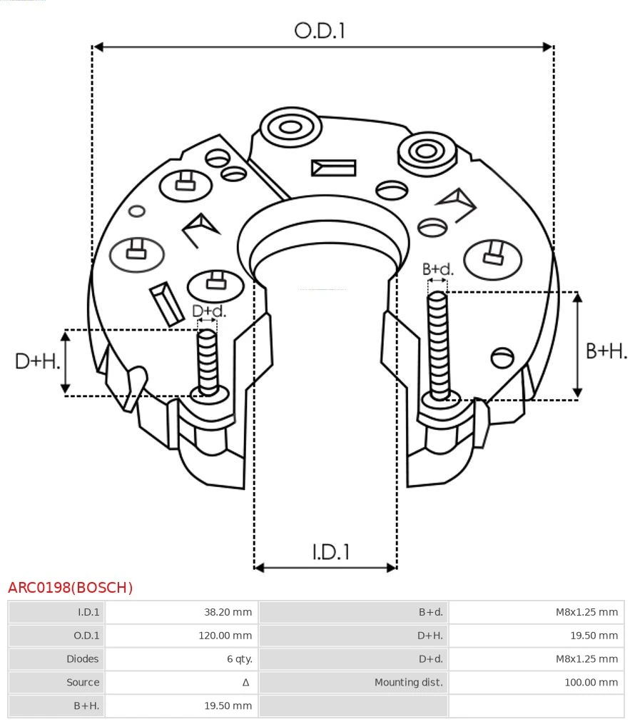 Puente rectificador del alternador MAN TGX I camión volquete (2006 - 2021) precio, desde 41,76 EUR