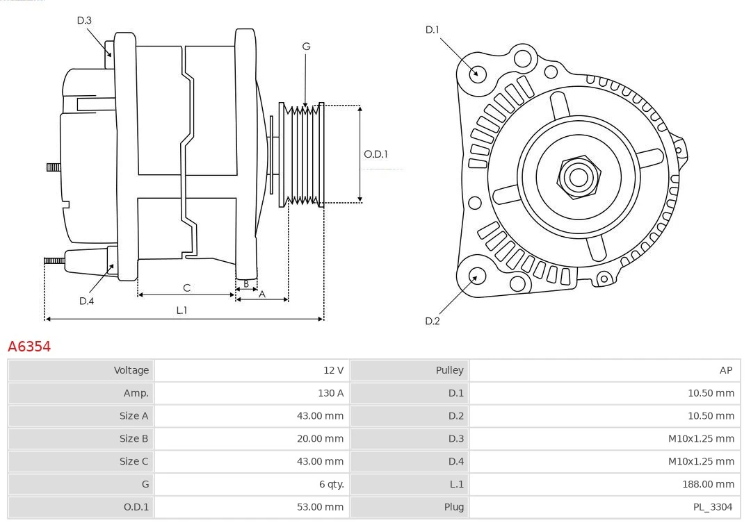 Generador As-pl A6354