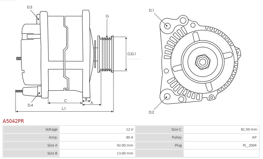 Generador As-pl A5042PR