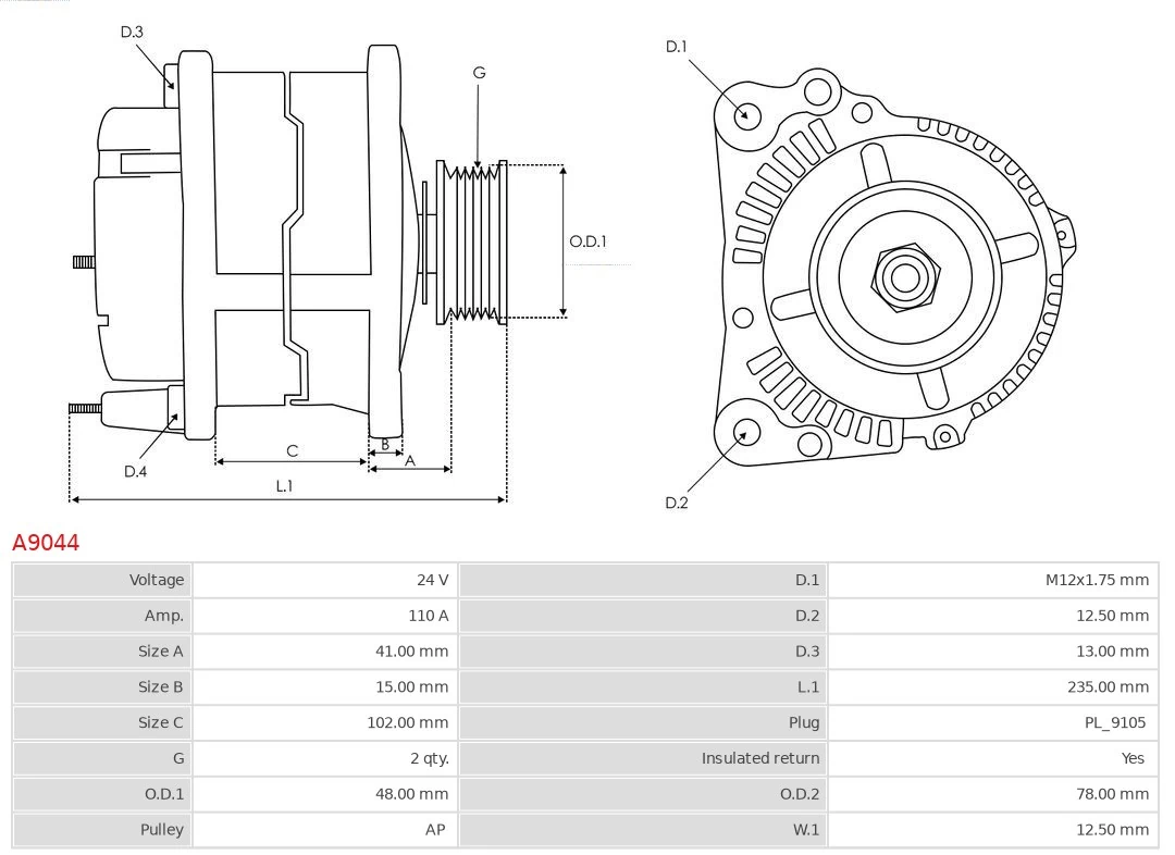 Generador As-pl A9044