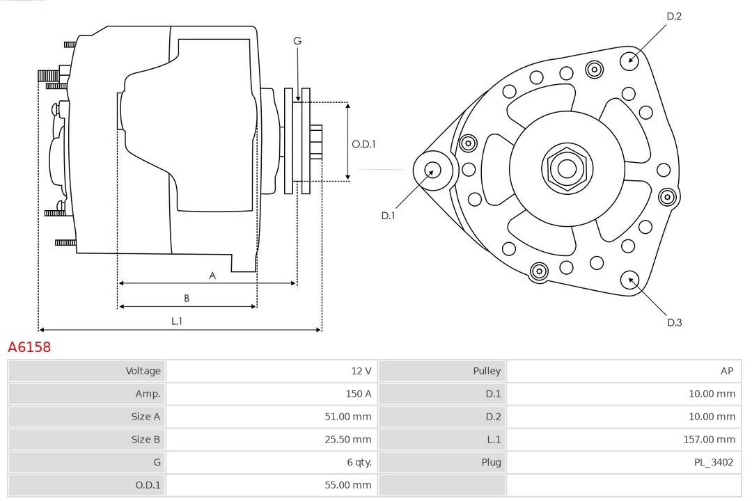 Generador As-pl A6158