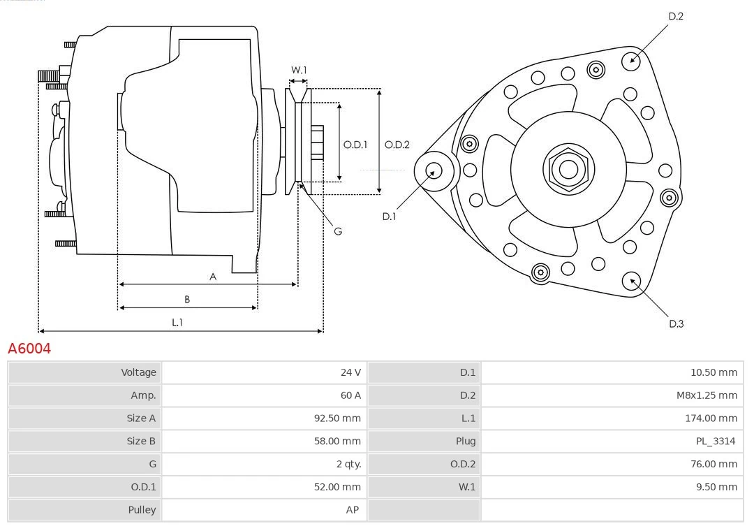 Generador As-pl A6004