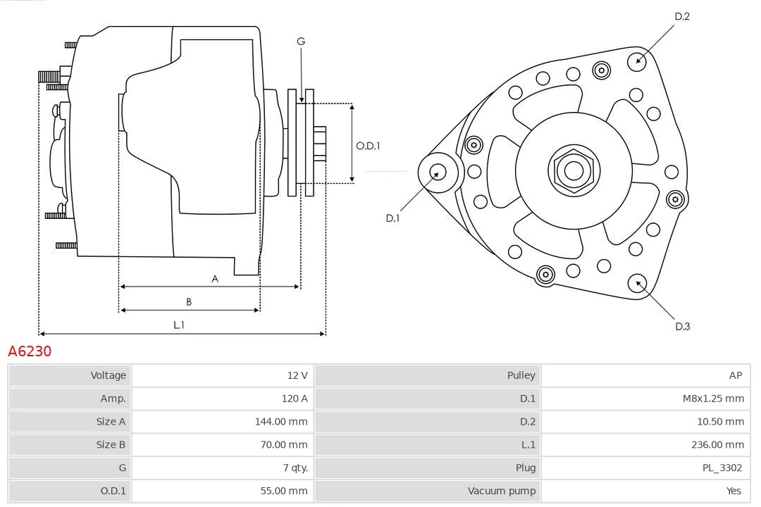 Generador As-pl A6230