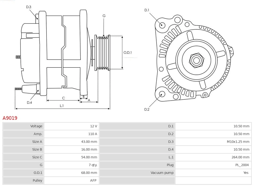 Generador As-pl A9019
