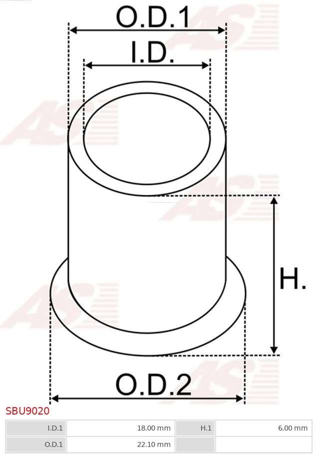 BUH63322 Wood Auto Buje de arranque