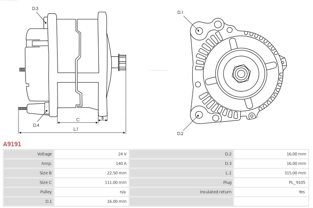 Generador As-pl A9191