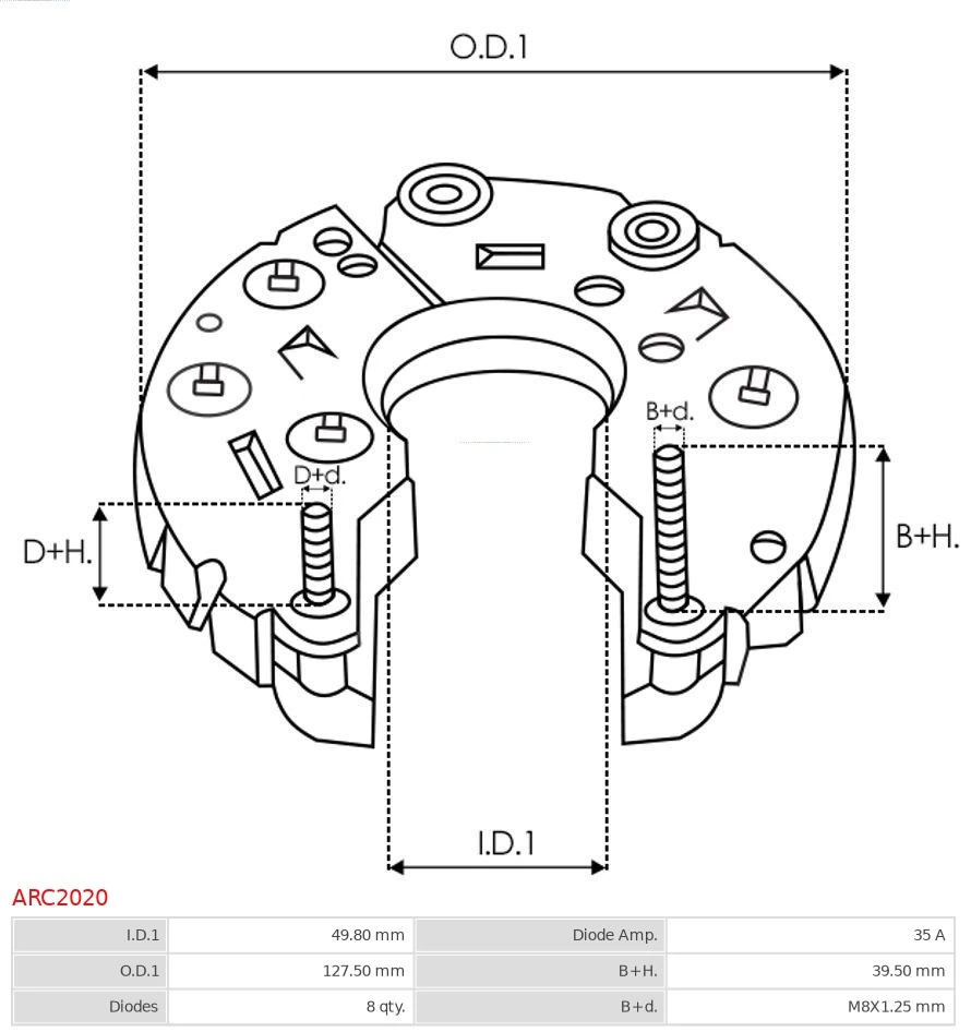 Puente rectificador del alternador Cargo F032235729ZAN precio, desde 26,50 EUR