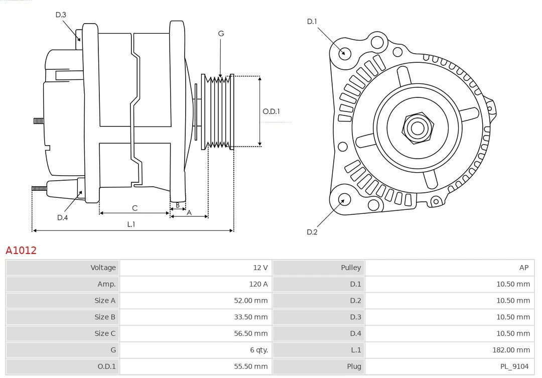 Generador As-pl A1012