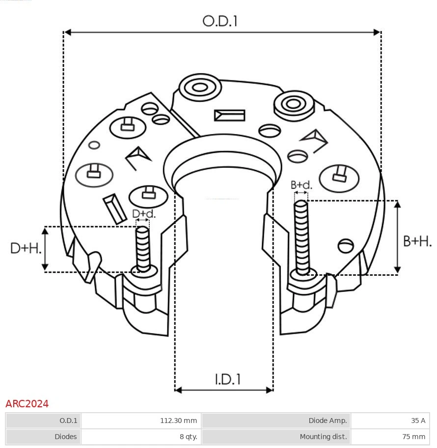 Comprar Puente de diodos, alternador Subaru Legacy I BC