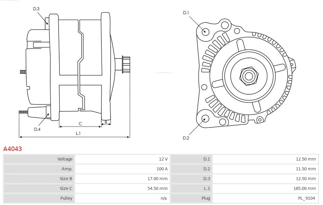 Generador As-pl A4043