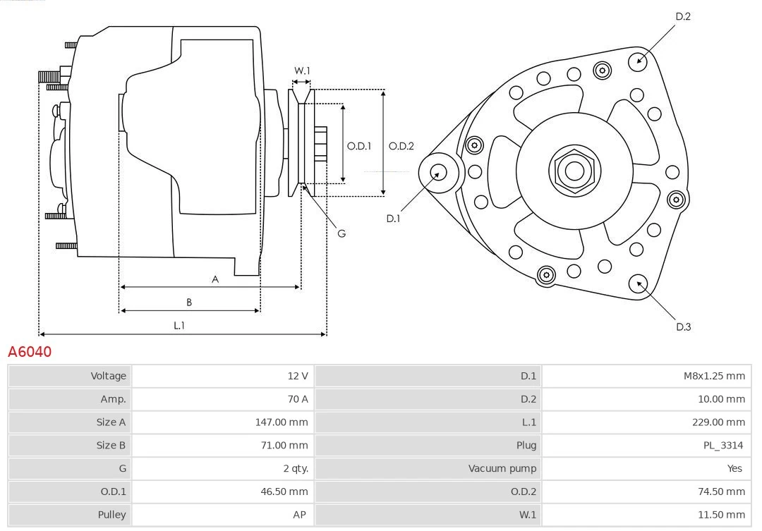 Generador As-pl A6040