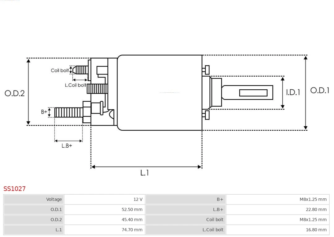 Comprar SS1027 As-pl Interruptor magnético de arranque