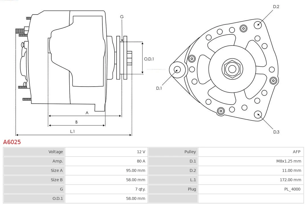Generador As-pl A6025