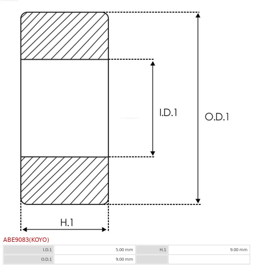 Rodamiento de arranque HK0509 SKF