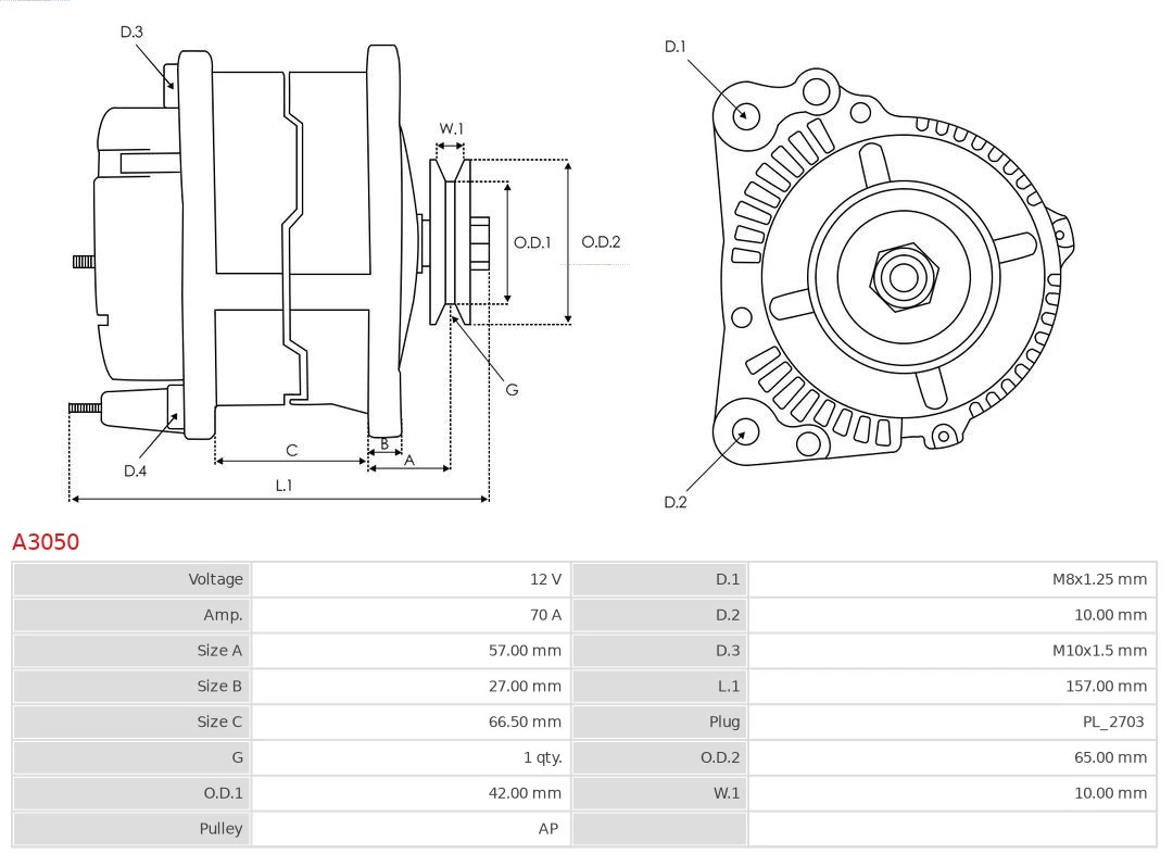 Generador As-pl A3050