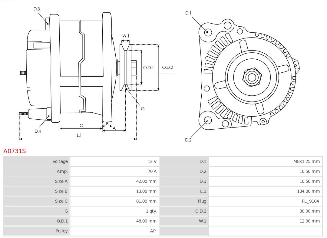 Alternador Nissan Terrano 2 R20