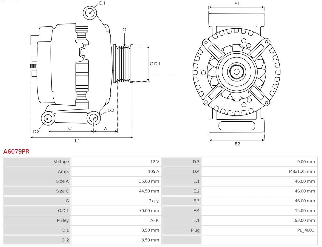 Generador As-pl A6079PR