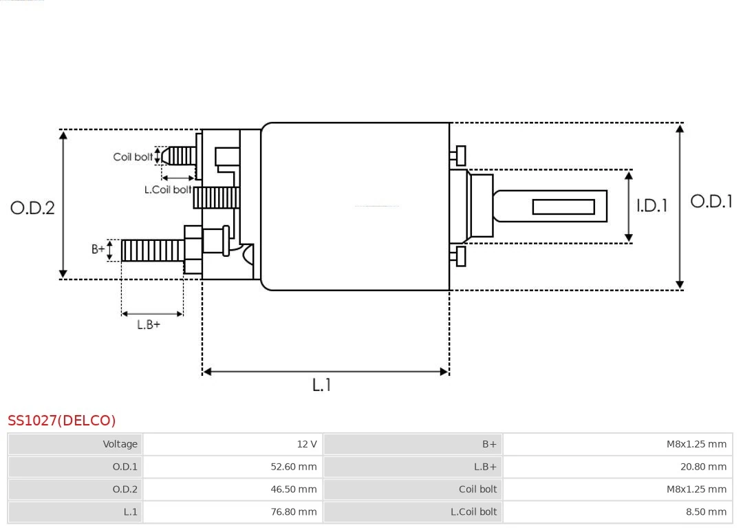 Comprar SS1027DELCO As-pl Interruptor magnético de arranque
