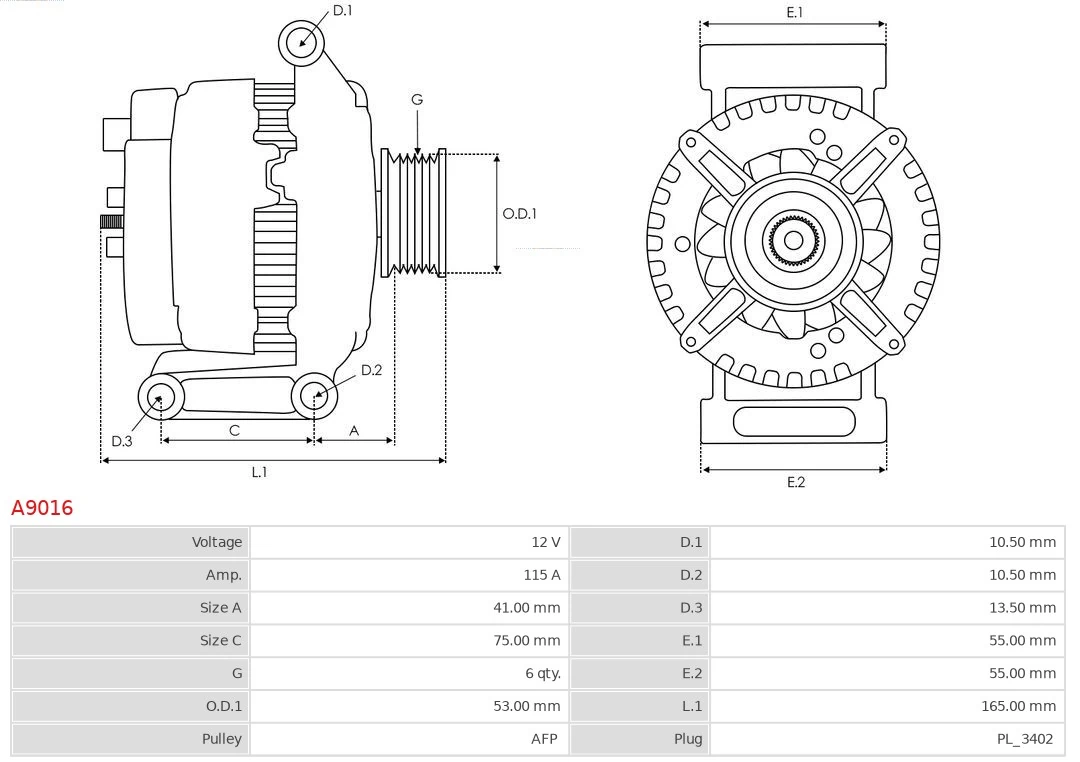 Generador As-pl A9016