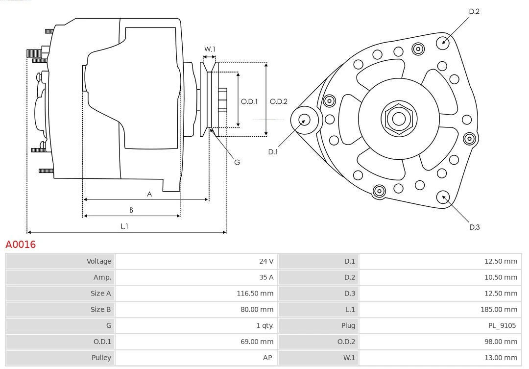 Generador As-pl A0016