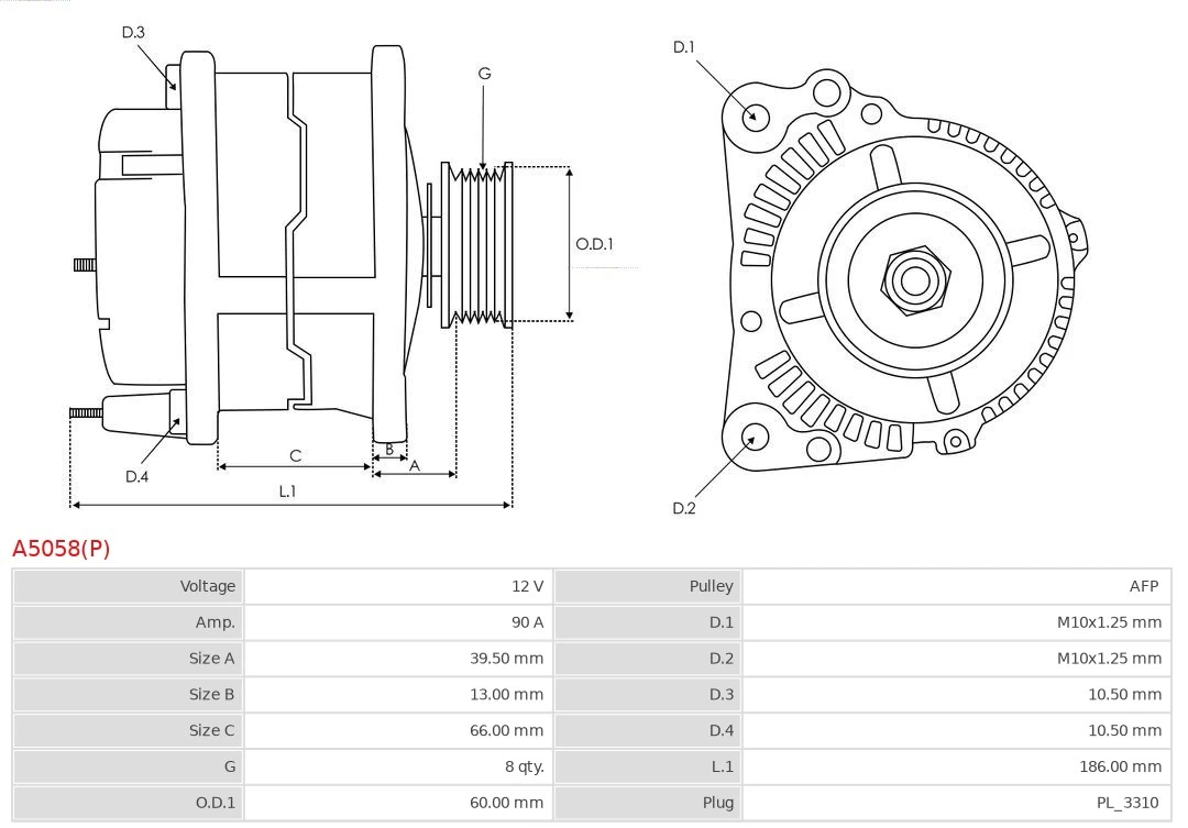 Generador As-pl A5058P