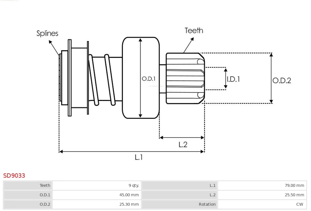 Comprar SD9033 As-pl Bendix