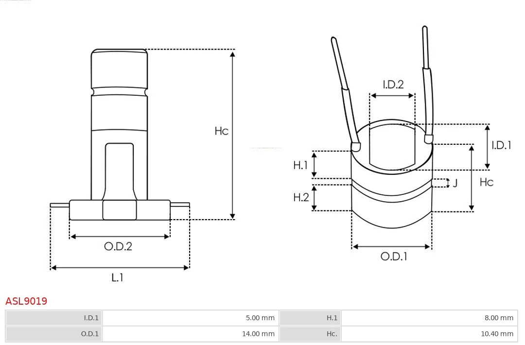 Colector de rotor de generador As-pl ASL9019 precio, desde 3,60 EUR