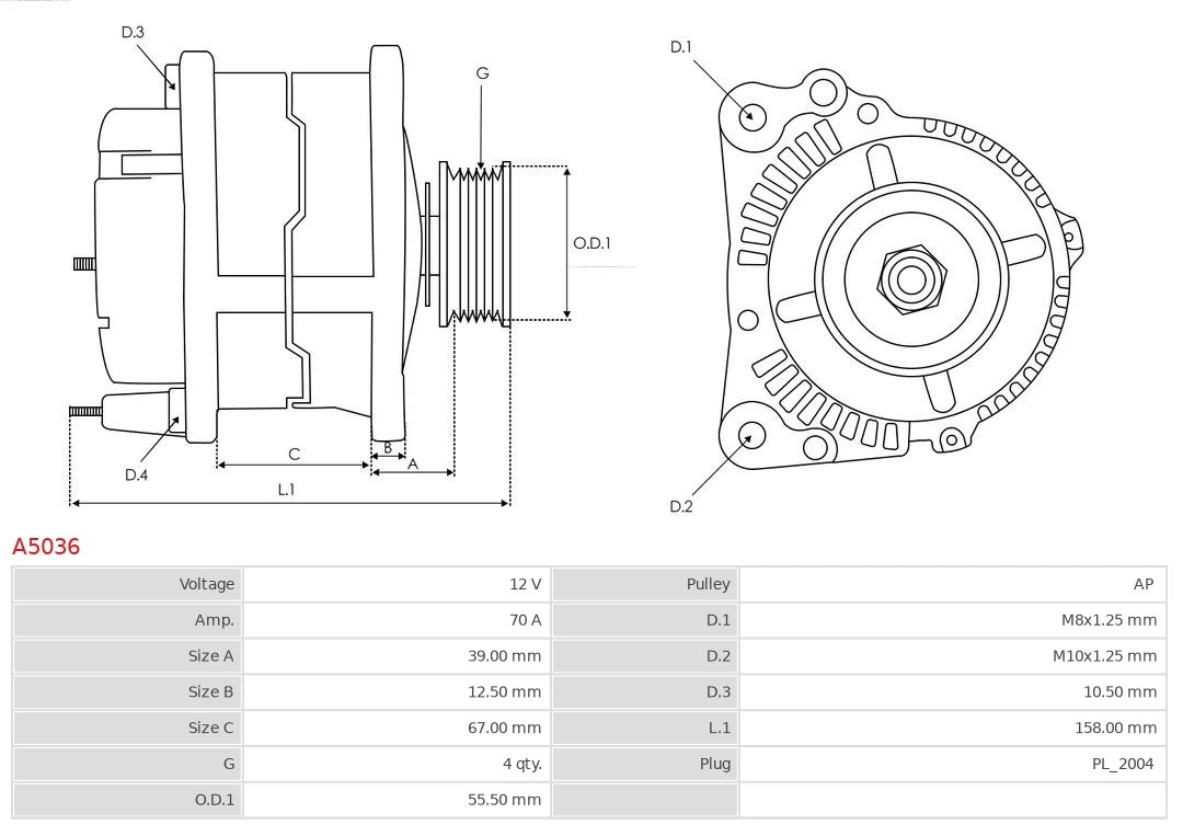 Generador As-pl A5036