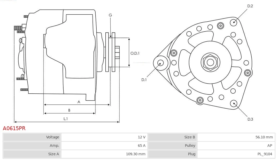 Generador As-pl A0615PR