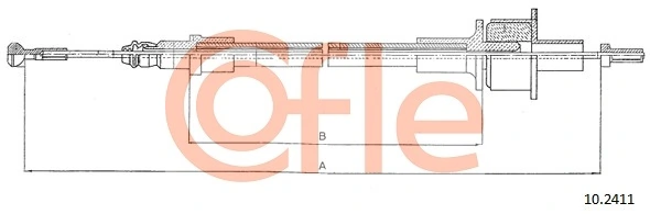 Cable de embrague para Ford Fiesta F3L, F5L