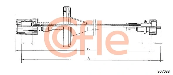Cable del velocímetro Fiat Panda I (141A)