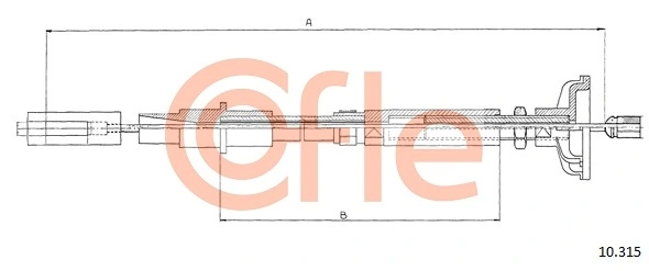 Cable embrague Volkswagen Caddy I