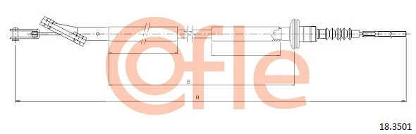 Cable de accionamiento del embrague Chevrolet Aveo  (2005-2011)