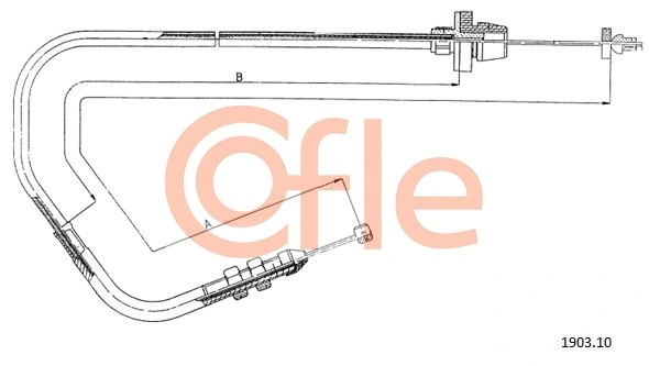 Cable del acelerador para Fiat Panda 141A