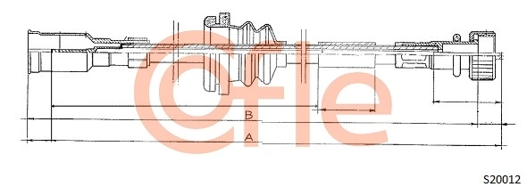Cable del velocímetro para Opel Astra  (53, 54, 58, 59)