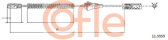 Cable de freno de mano trasero derecho/izquierdo 404008 Beca Cables