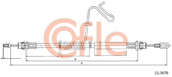 Comprar Cable de freno de mano trasero derecho Ford Connect  TC7