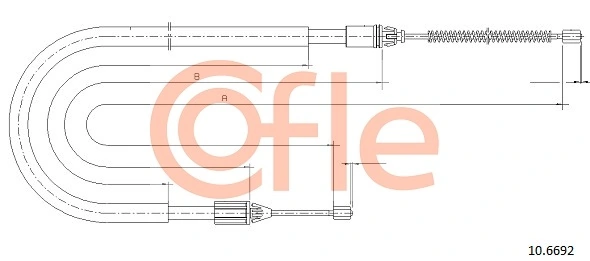 Cable de freno de mano trasero derecho/izquierdo para Renault Megane LA0, LA1