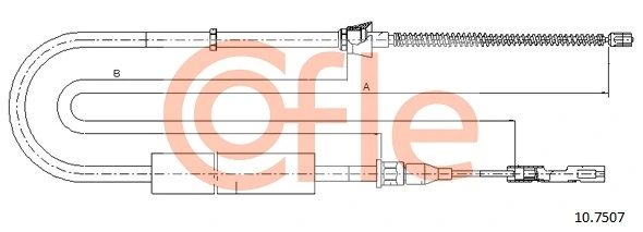 Cable de freno de mano trasero derecho/izquierdo para Audi A2 8Z0