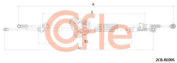 Cable de palanca de cambios Renault Megane III