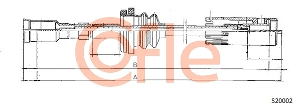 Cable velocímetro para Opel Corsa S83
