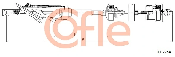 Cable de embrague 104003 Beca Cables